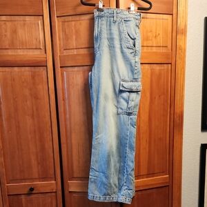 Aeropostale Women's Light Blue Relaxed Jeans